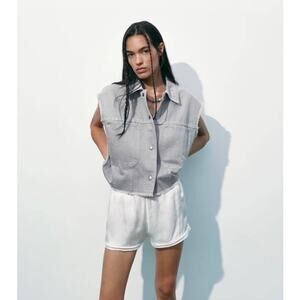 Zara Oversized Denim Vest